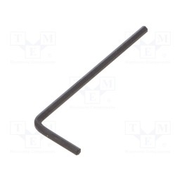 50 pcs : 1122 - Wrench, hex key, HEX 2mm, Overall len: 51mm, Chrom-vanadium steel