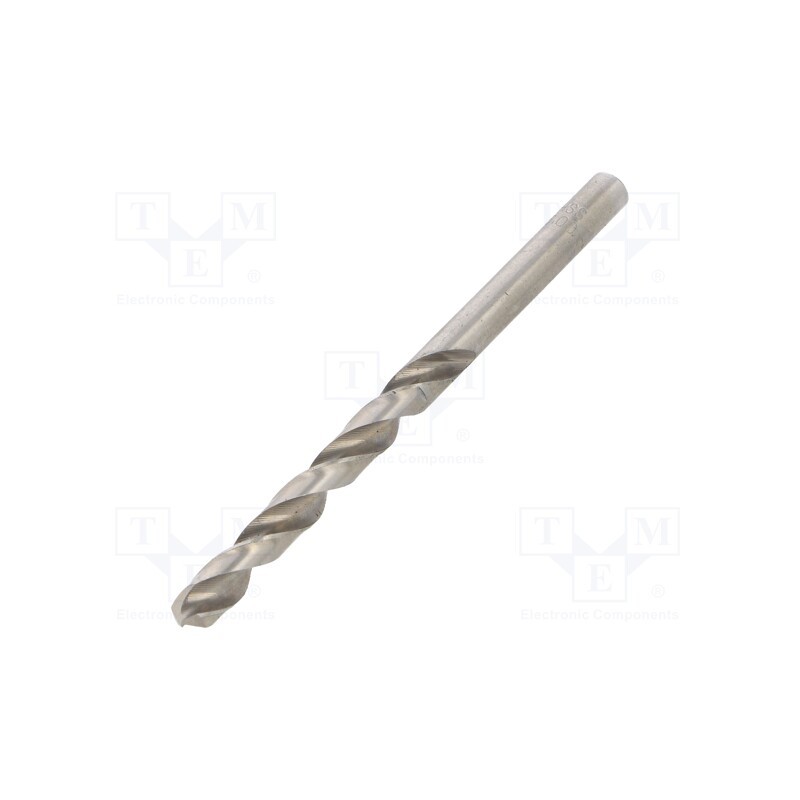 10 pcs : T3100 06 - Drill bit, for metal, Ø: 6mm, L: 93mm, Working part len: 57mm, 1pcs.