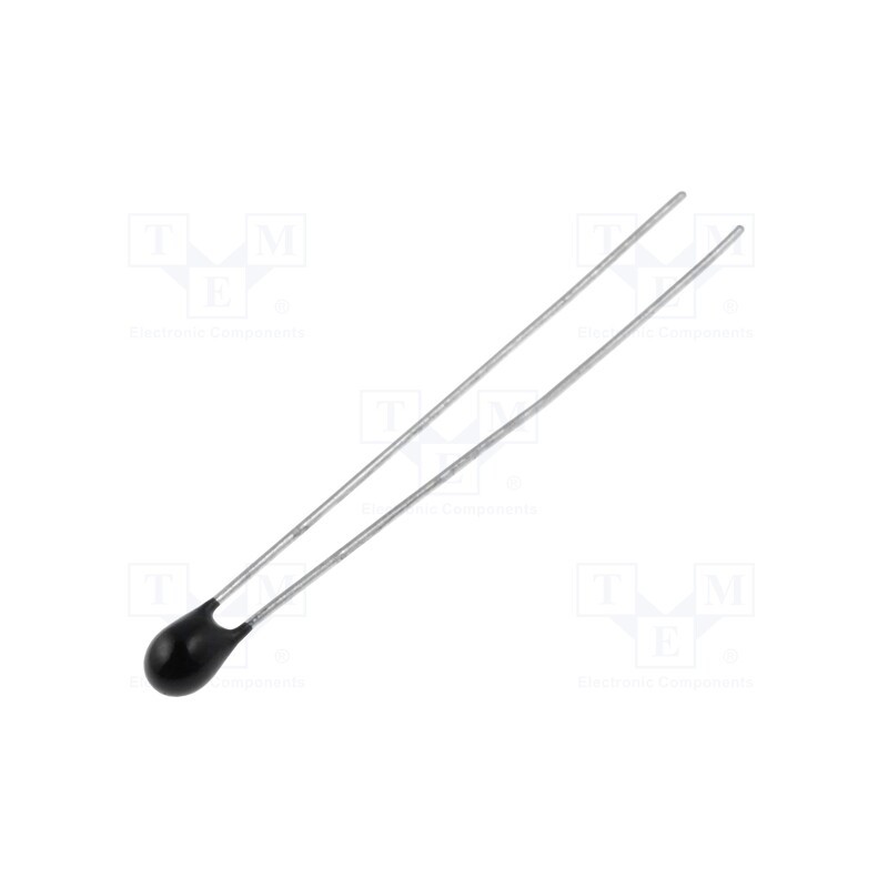 50 pcs : - NTC thermistor, 100kΩ, THT, 3950K, -55÷125°C, 50mW