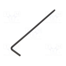 10 pcs : 1427 - Wrench, inch,hex key,spherical, HEX 3/32', Overall len: 101mm