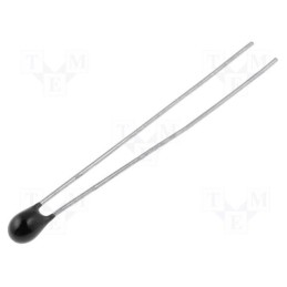50 pcs : - NTC thermistor, 33kΩ, THT, 3950K, -55÷125°C, 50mW, Leads dim: L25mm