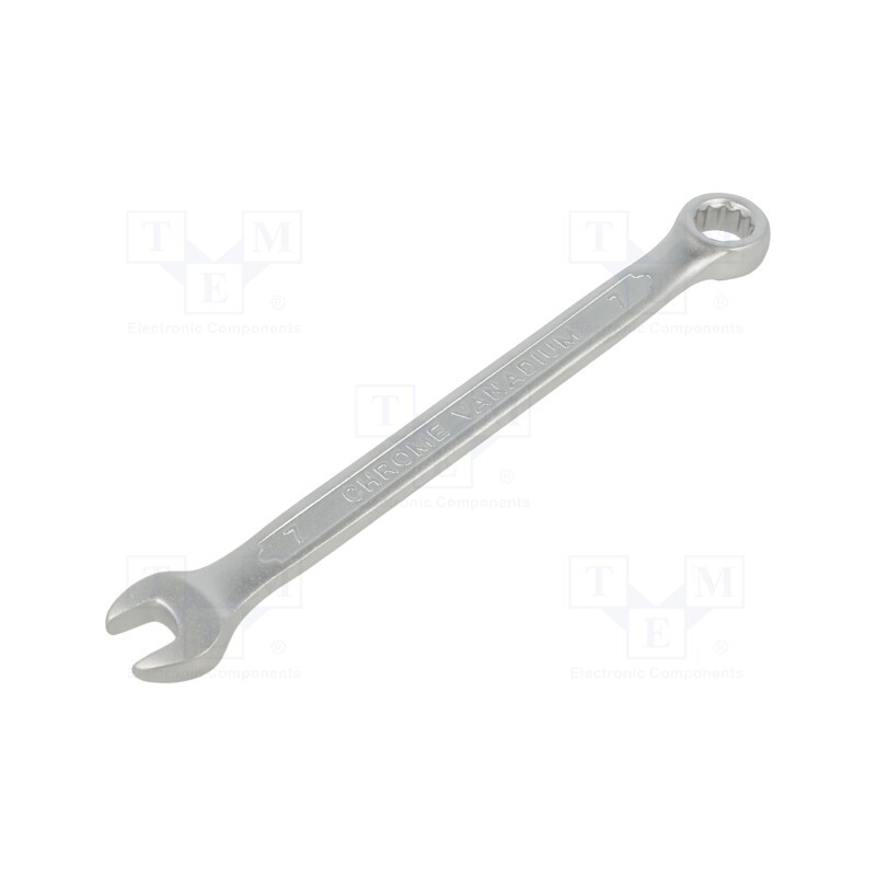 10 pcs : 16507 - Wrench, combination spanner, 7mm, Overall len: 110mm