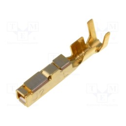 20 pcs : SJ2F-21GF-P1.0 - Contact, female, phosphor bronze, gold flash,nickel plated, reel