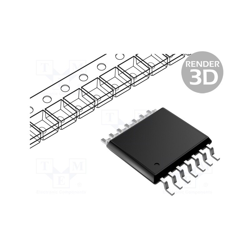 10 pcs : LMV324IPT - IC: operational amplifier, 1MHz, 2.7÷6V, Ch: 4, TSSOP14,