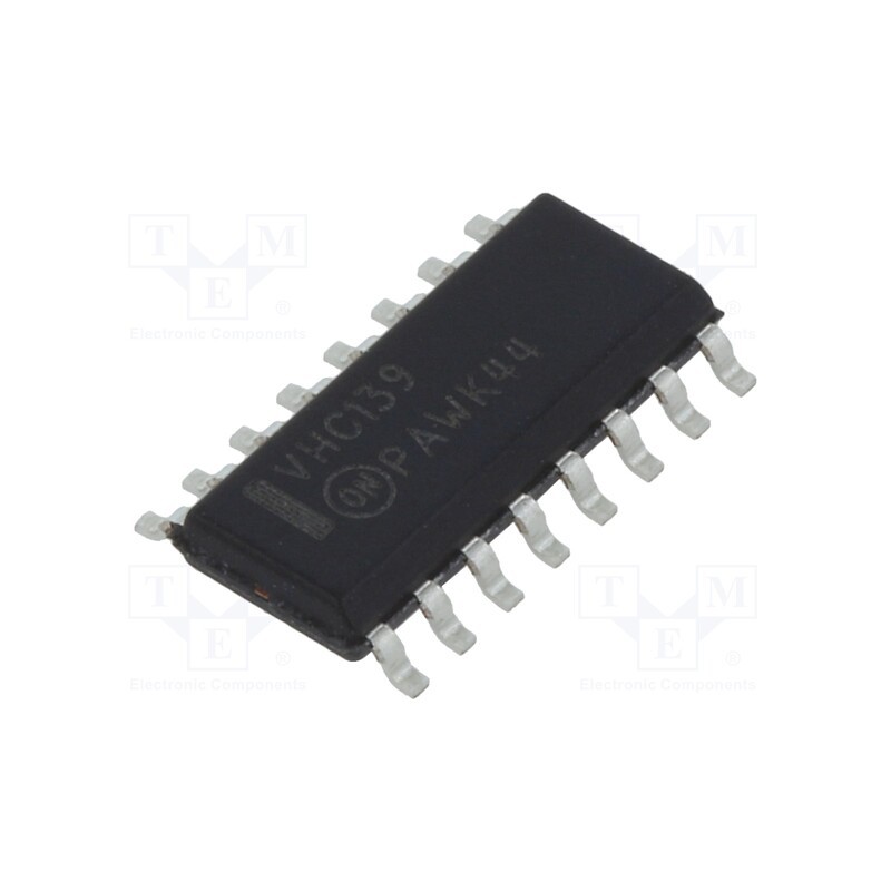 10 pcs : 74VHC139M - IC: digital, decoder,demultiplexer, Ch: 2, SMD, SO16, VHC, 2÷5.5VDC