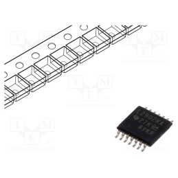 10 pcs : LM2902KAVQPWR - IC: operational amplifier, 1.2MHz, Ch: 4, TSSOP14, IB: -500nA