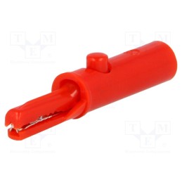 10 pcs : R8-1A RED - Crocodile clip, 3A, 60VDC, red, Grip capac: max.6mm
