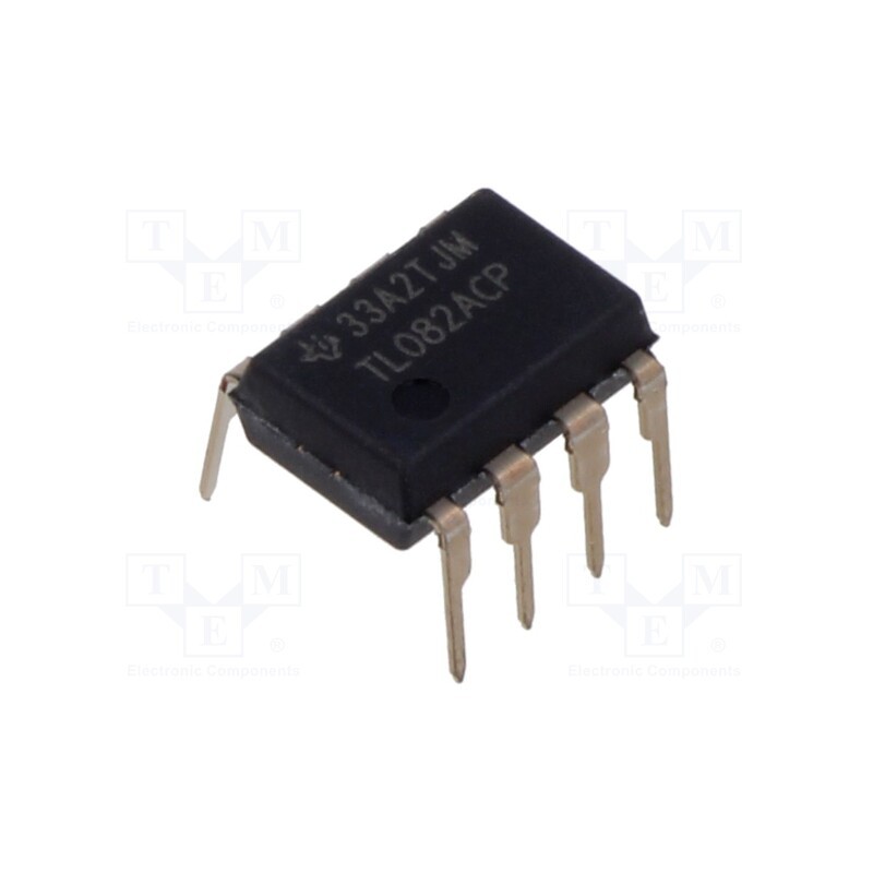 10 pcs : TL082ACP - IC: operational amplifier, 3MHz, Ch: 2, DIP8, ±5÷15VDC,