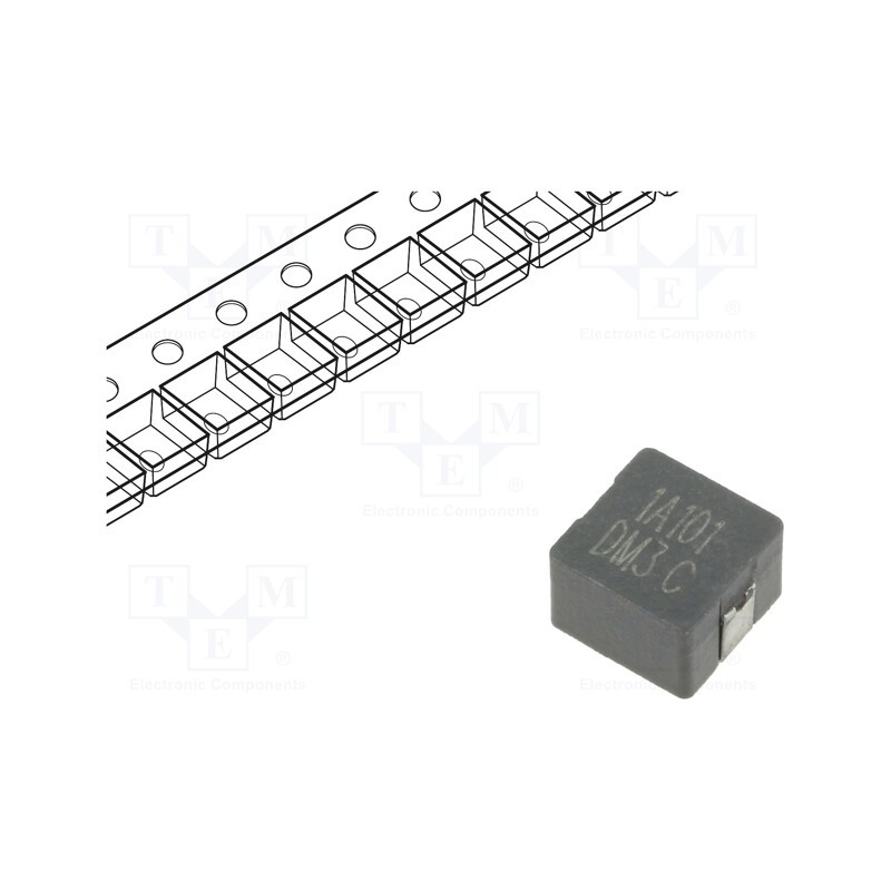 10 pcs : HCM1A0805-101-R - Inductor: wire, SMD, 100uH, Ioper: 1.5A, 240mΩ, ±20%, Isat: 2.7A