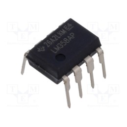 10 pcs : LM358APE4 - IC: operational amplifier, 0.7MHz, Ch: 2, DIP8, ±1.5÷16VDC,3÷32VDC