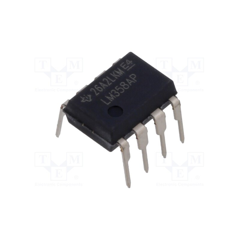 10 pcs : LM358APE4 - IC: operational amplifier, 0.7MHz, Ch: 2, DIP8, ±1.5÷16VDC,3÷32VDC