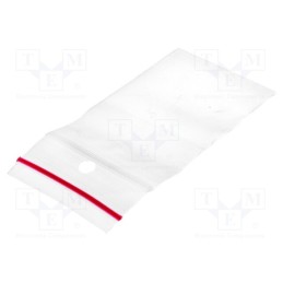 20 pcg : PL.TOR40X60 - Self-seal bag, L: 60mm, Width: 40mm, Thick: 40um, polyetylene