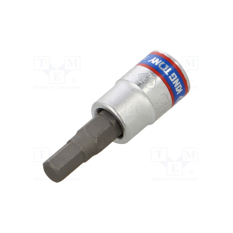 10 pcs : 203505 - Socket, socket spanner, HEX 5mm, 1/4', 37mm, Bit: Torx®