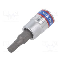 10 pcs : 203504 - Socket, socket spanner, HEX 4mm, 1/4', 37mm, Bit: Torx®