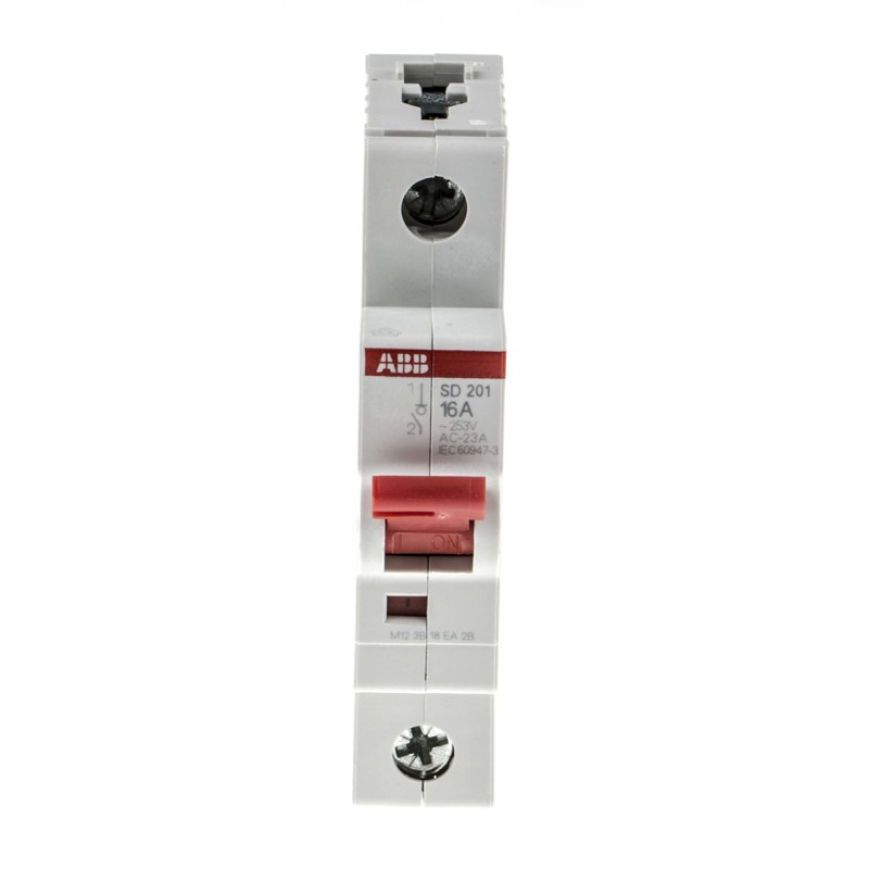 1 pcs - ABB 1P Pole Isolator Switch - 16A Maximum Current