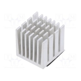 10 pcs : ODS-13808 - Heatsink: extruded, grilled, Raspberry Pi, silver, L: 15mm, W: 15mm