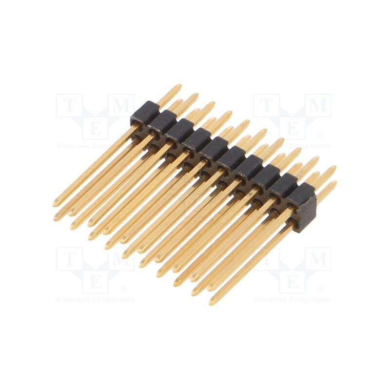 10 pcs : SLVW4 080 20G - Pin header, pin strips, male, PIN: 20, straight, 1.27mm, THT, 2x10