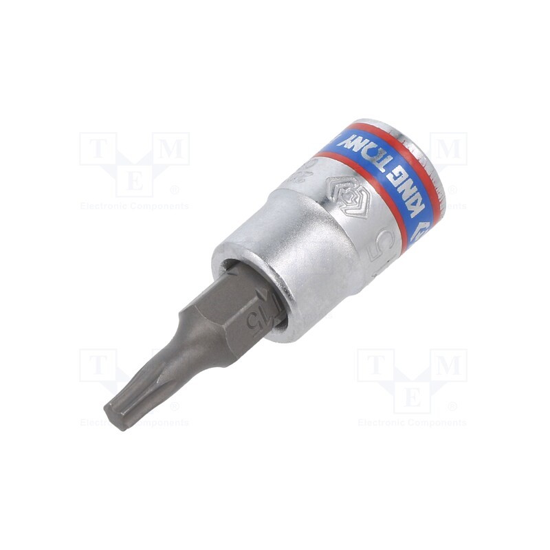 10 pcs : 203315 - Socket, socket spanner, TX15, 1/4', 37mm, Bit: Torx®