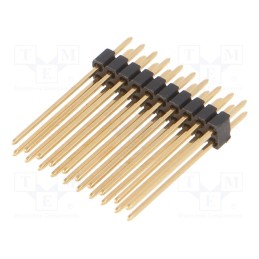 10 pcs : SLVW4 105 20G - Pin header, pin strips, male, PIN: 20, straight, 1.27mm, THT, 2x10