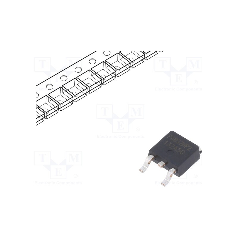 10 pcs : P6B52HP2-5071 - Transistor: N-MOSFET, Hi-PotMOS2, unipolar, 520V, 6A, Idm: 24A, 71W