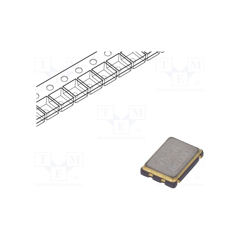 10 pcs : OSC66M-3.3/S7 - Generator: quartz, 66MHz, SMD, 3.3V, ±50ppm, -20÷70°C, 7x5x1.4mm