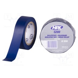 20 rol : IL1910 - Tape: electrical insulating, W: 19mm, L: 10m, Thk: 0.15mm, blue, 241%