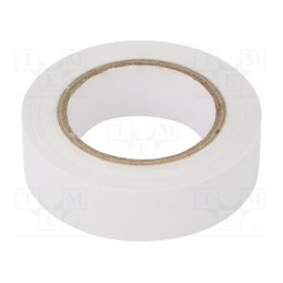20 rol : TAŚMA 2701W 15MM/10M BIAŁA - Tape: electrical insulating, W: 15mm, L: 10m, Thk: 0.13mm, white
