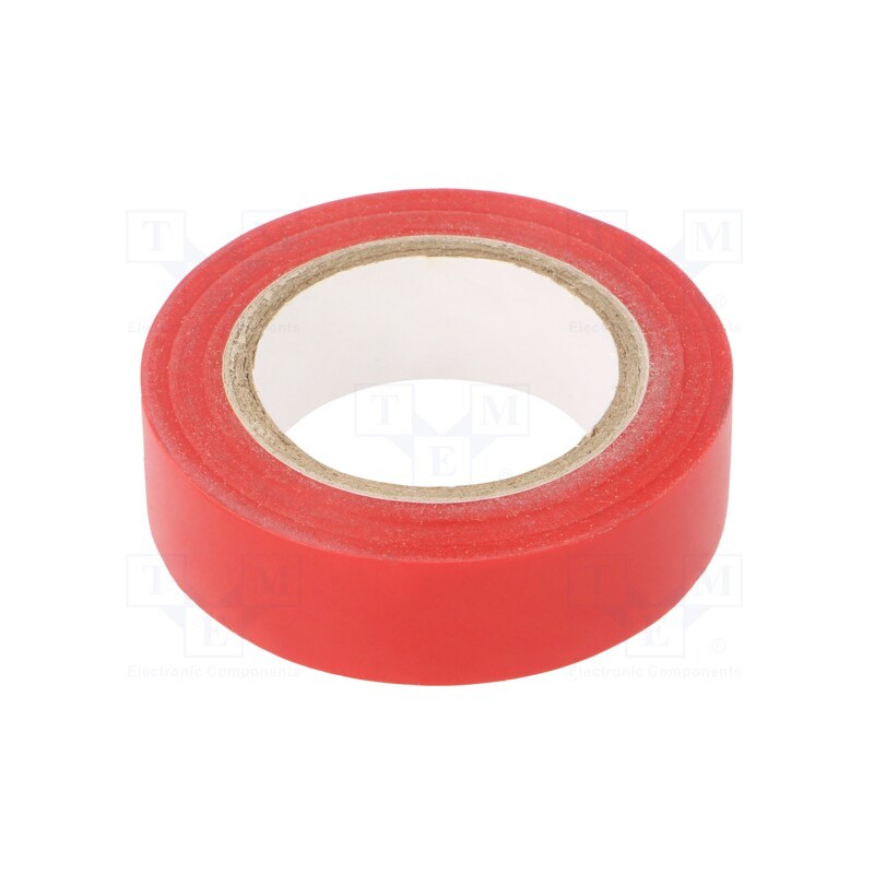 20 rol : TAŚMA 2701W 15MM/10M CZERWONA - Tape: electrical insulating, W: 15mm, L: 10m, Thk: 0.13mm, red, 60°C