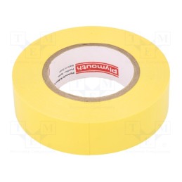 10 rol : - Tape: electrical insulating, W: 19mm, L: 20m, Thk: 0.13mm, yellow