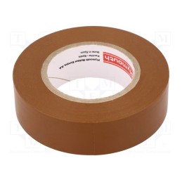 10 rol : - Tape: electrical insulating, W: 19mm, L: 20m, Thk: 0.13mm, brown