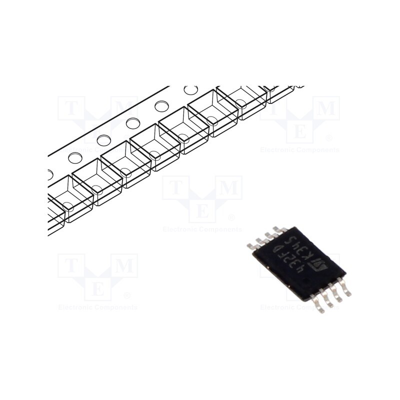 10 pcs : M24C32-DFDW6TP - IC: EEPROM memory, 32kbEEPROM, I2C, 4kx8bit, 1.7÷5.5V, 1MHz, TSSOP8