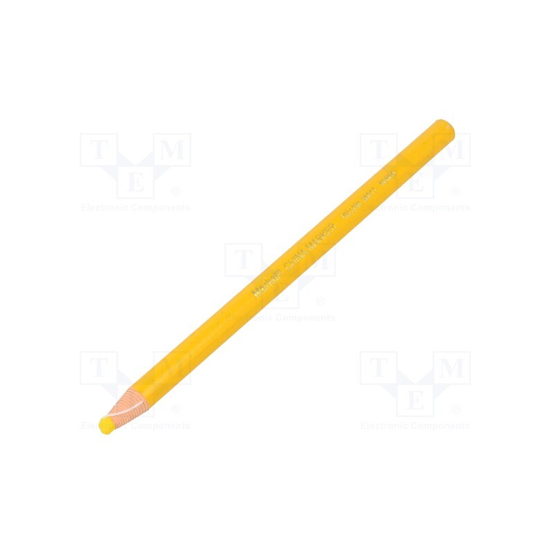 10 pcs : MARKAL CHINA MARKER 96011 - Marker: pencil, yellow, CHINA MARKER, Tip: cone