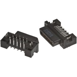 1 pcs - Hirose FX2 Series Right Angle Through Hole Mount PCB Socket, 40-Contact, 2-Row, 1.27mm Pitch, Solder Termination