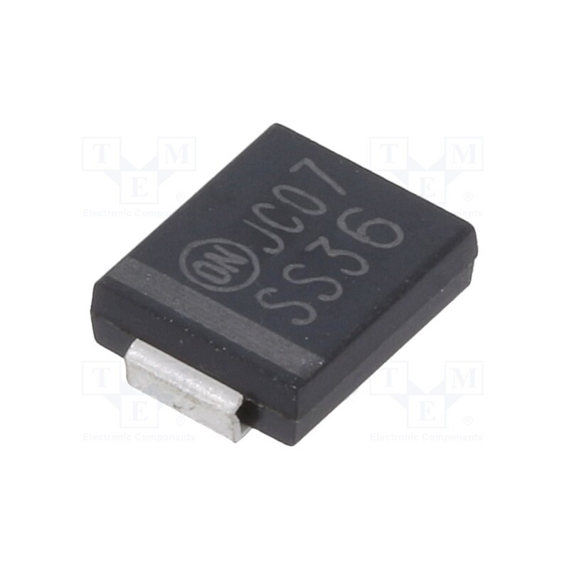 10 pcs : SS36 - Diode: Schottky rectifying, SMD, 60V, 3A, SMC, , 2.27W