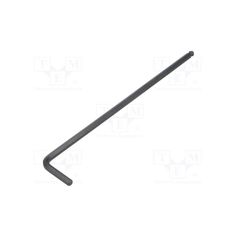 10 pcs : 1433 - Wrench, inch,hex key,spherical, HEX 7/64', Overall len: 111mm