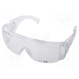10 pcs : L1500100 - Safety spectacles, Lens: transparent, Protection class: S