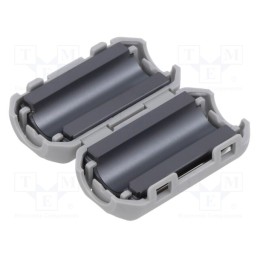 10 pcs : ZCAT2035-0930A - Ferrite: two-piece, on round cable, A: 35mm, B: 28mm, C: 9mm, grey