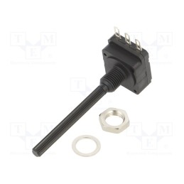 10 pcs : PC16SH-07CP04-102A2020-TA - Potentiometer: shaft, 1kΩ, 200mW, THT, 4mm, plastic, mono, carbon