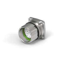 1 pcs - TE Connectivity Circular Connector, 17 Contacts, Flange Mount, Socket, IP67, Speedtec 623 Series