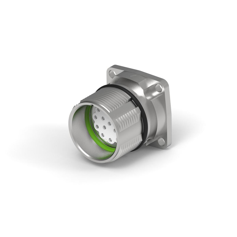 1 pcs - TE Connectivity Circular Connector, 17 Contacts, Flange Mount, Socket, IP67, Speedtec 623 Series