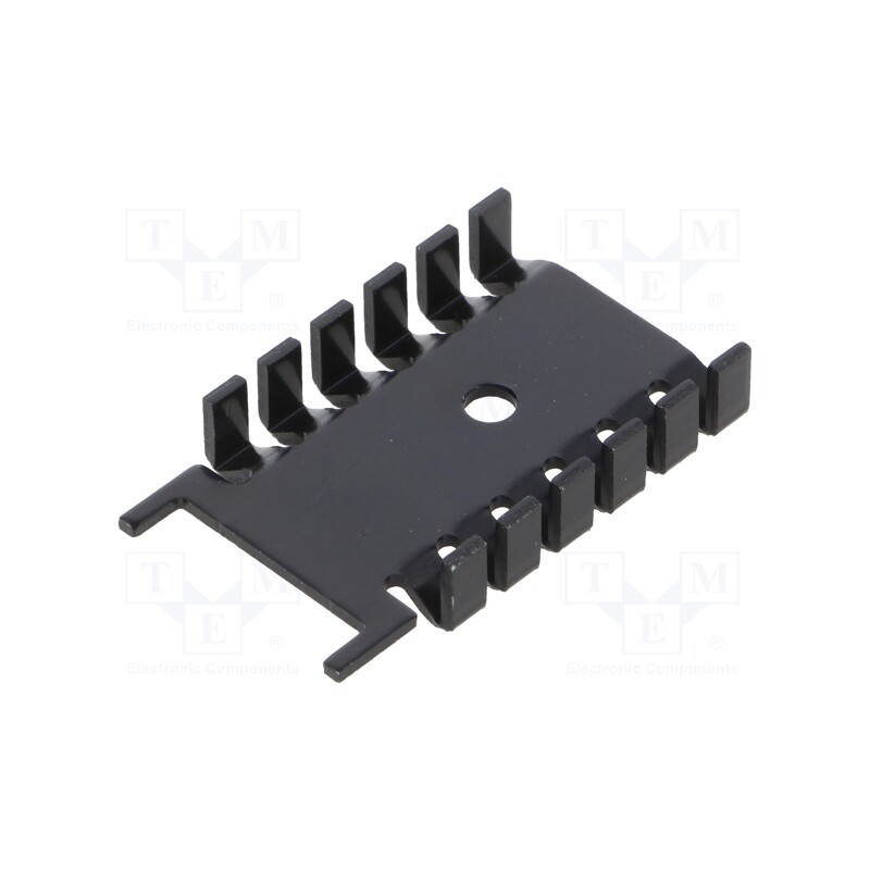 10 pcs : FK 232 SA-220 - Heatsink: extruded, U, black, L: 24.5mm, W: 24mm, H: 7mm, 21K/W