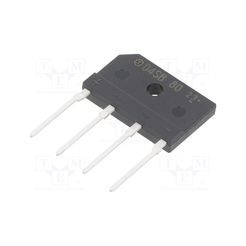 10 pcs : D4SB80-7000 - Bridge rectifier: single-phase, Urmax: 800V, If: 4A, Ifsm: 150A