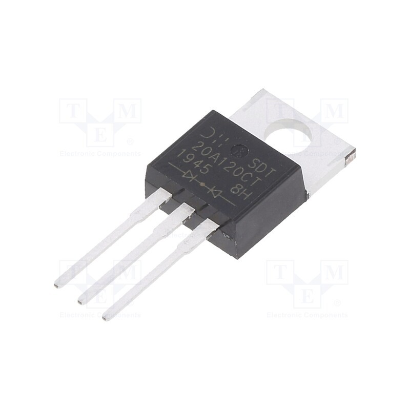 10 pcs : SDT20A120CT - Diode: Schottky rectifying, THT, 120V, 10Ax2, TO220AB,