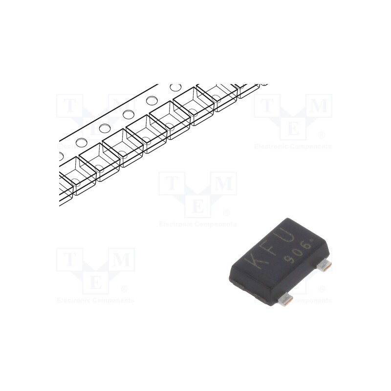 10 pcs : SSM3K341R,LF(T - Transistor: N-MOSFET, unipolar, 60V, 6A, Idm: 24A, 2.4W, SOT23F