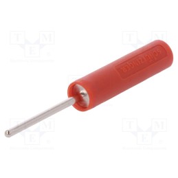 10 pcs : LB 4-1.5 S NI / 20 / RT - Socket, 4mm banana, 20A, 1kV, 1kVAC, 44.5mm, red, nickel plated