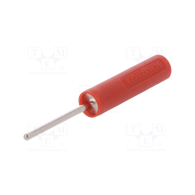 10 pcs : LB 4-1.5 S NI / 20 / RT - Socket, 4mm banana, 20A, 1kV, 1kVAC, 44.5mm, red, nickel plated