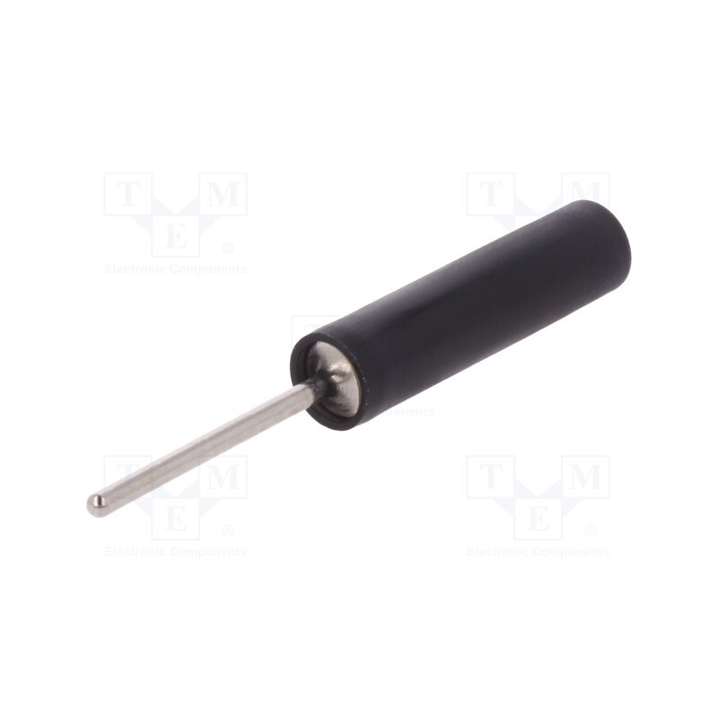 10 pcs : LB 4-1.5 S NI / 20 / SW - Socket, 4mm banana, 20A, 1kV, 1kVAC, 44.5mm, black, nickel plated