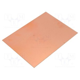 20 pcs : - Laminate, FR4,epoxy resin, 0.6mm, L: 100mm, W: 75mm, Coating: copper