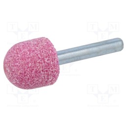 10 pcs : MI.005 - Grindingstone, Ø: 20mm, Ø: 6mm, Tip mat: aluminium oxide