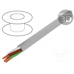 20 m : S33110 - Wire, BiT LiHH, 2x1mm2, unshielded, 300V, Cu, stranded, grey
